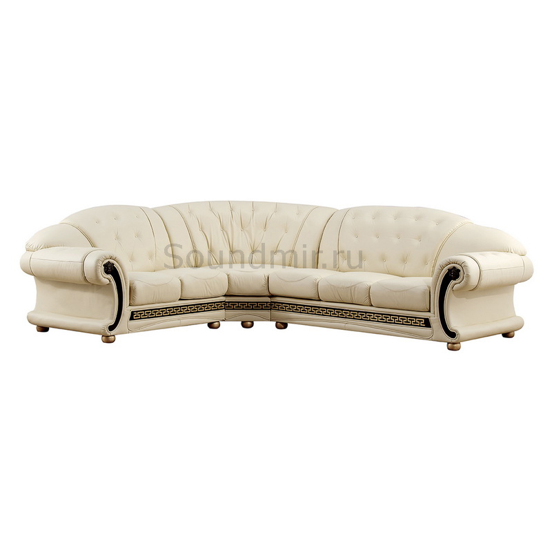 Meubiliar Classic Versace угловой диван белый левый